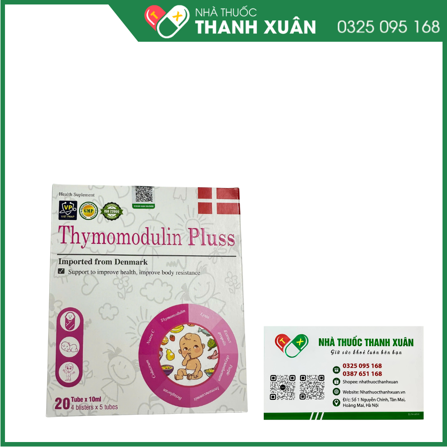 Thymomodulin Pluss hỗ trợ tăng cường sức khỏe, nâng cao sức đề kháng cơ thể